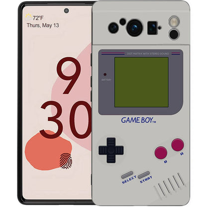Phone Case For Google Pixel 8 7 6 Pro 8A 7A 6A TPU Shell Soft Silicone Shockproof Black Cover Gameboy Boy Game