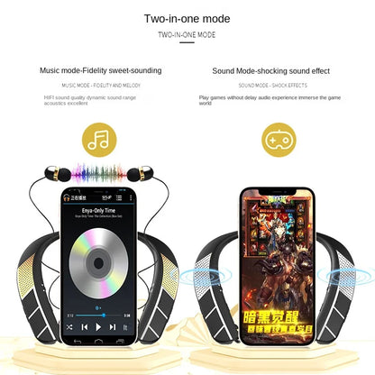 LZ-6 LZ-5 Bluetooth 5.0 Neckband Headset Wireless Earphone Speaker Headphone Waterproof Sport Headset With Mic NoiseCancelling