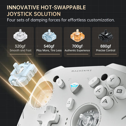 MACHENIKE G5Pro V2 Ultimate Gaming Controller Optical Trigger ABXY Button Hot-Swappable Joystick 4K Resolution For Switch PC