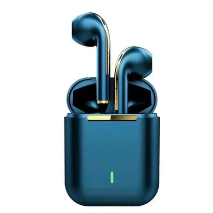 J18 TWS Wireless Bluetooth Earphones HiFi Stereo Sound, In-Ear Headset With Mic, USB Charging Case For Daily Use 300mAh Battery