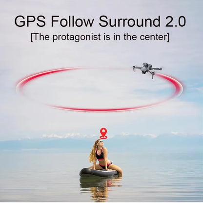 HOT-4K Professional HD Dual Camera New L600 PRO MAX GPS Drone 5KM 3-Axis Gimbal 360 Obstacle Avoidance Brushless Quadcopter Toy