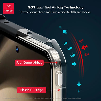 Xundd For Samsung Galaxy Z Fold 3 4 5 6 Fold 7 Foldable Case Airbag Anti-drop Camera Protect Acrylic&TPU Cover