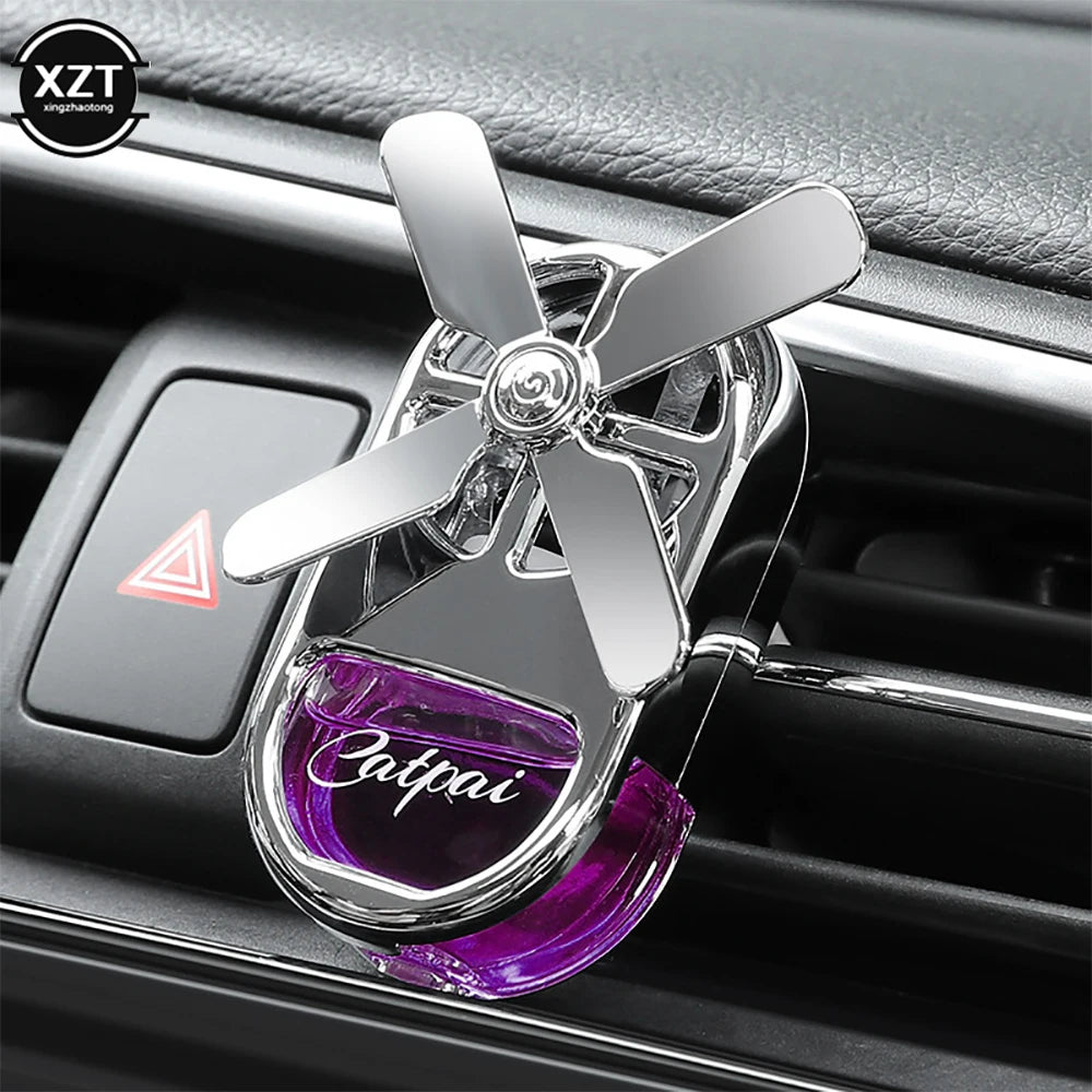 Car Aromatherapy Air Freshener Rotating Propeller Vent Fragrance Aromatherapy Creative Mini Perfume Decoration Accessories