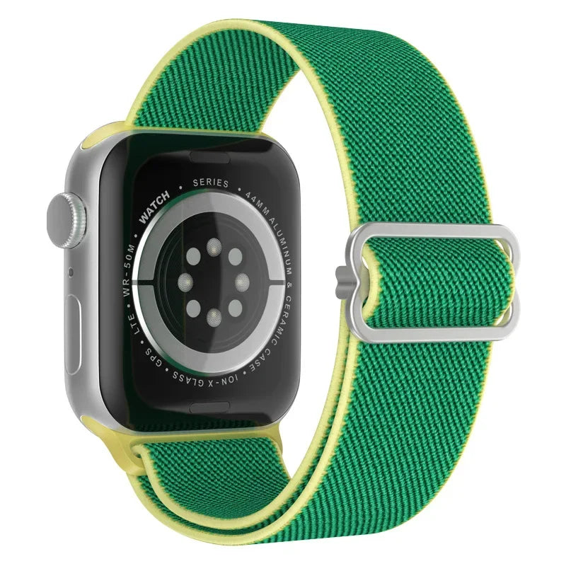 Bling Nylon Strap for Apple Watch Band 44mm 40mm 38mm/42mm bohemian Bracelet iWatch Series 7 6 5 4 3 41mm 45mm 8 9 ultra 2 49mm