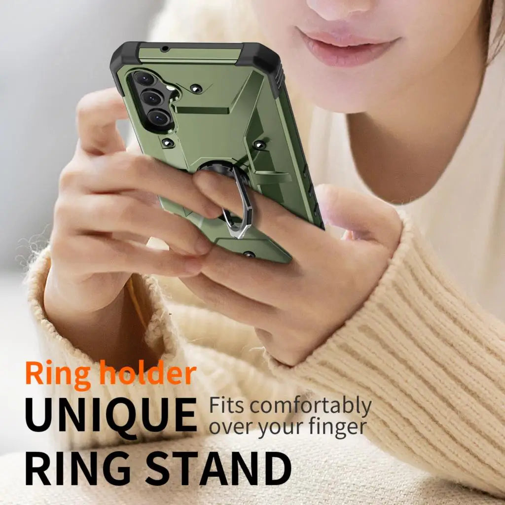 Shockproof Hard Armor Cover Case for Samsung Galaxy A14 5G A54 A34 A73 A53 A33 A23 A13 A52 A52S S23 Ultra S22 Plus S21 FE Cover