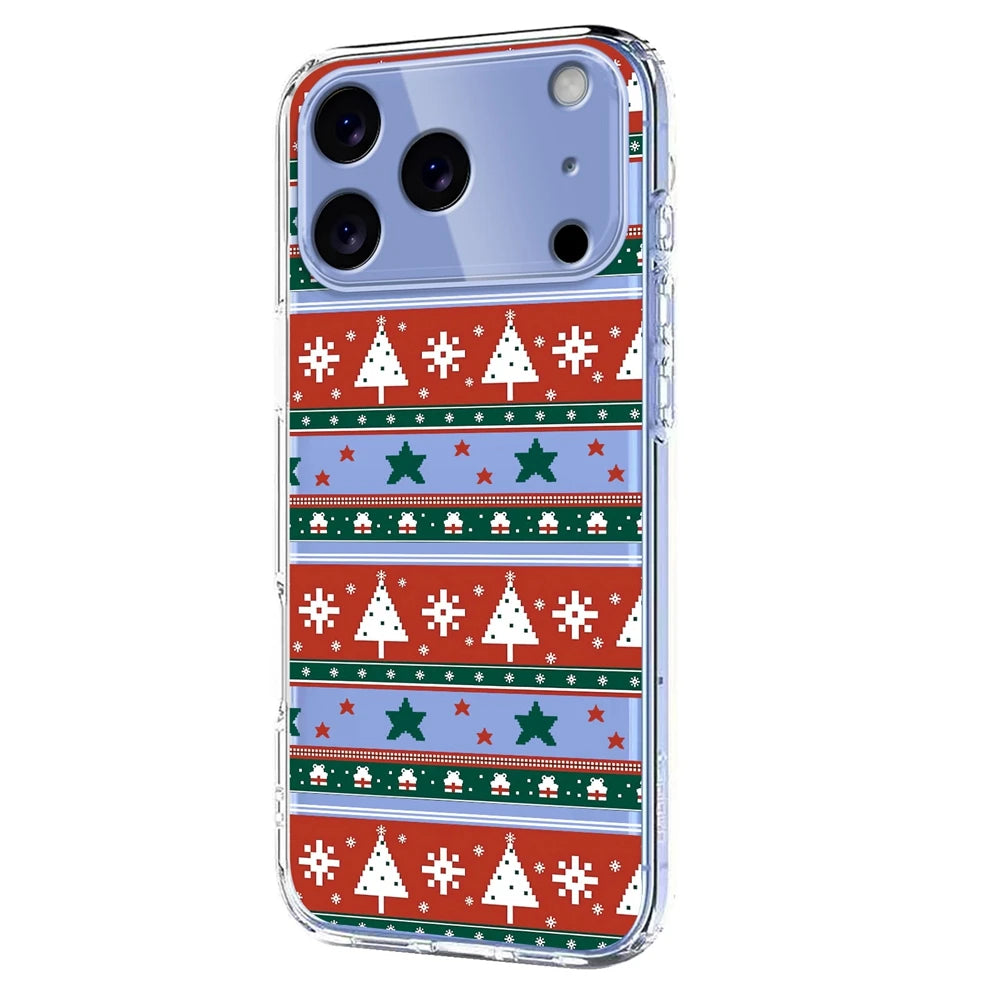 Transparent Phone Case For Google Pixel 10 9 9A Pro XL Pixel 10Pro 9Pro XL Silicone Protective Cover Back-Christmas Tree Snowman