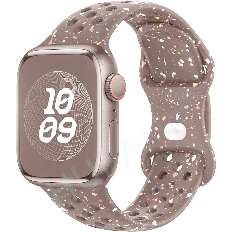 Strap For Apple Watch Band 46mm 44mm 49mm 45mm 40mm 41mm 38 42mm correa Breathable bracelet iwatch series 10 8 SE 7 6 5 9 Ultra