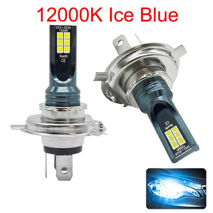 2Pcs H4 H7 LED Headlight H11 H8 H9 H10 H1 H3 Car Fog Light Bulbs 9005 9006 Auto Driving Running Lamps 12000LM 80W 12V