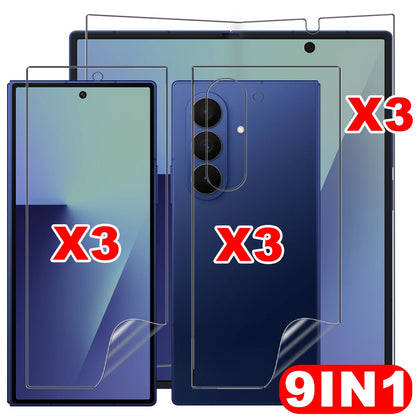 Flexible Hydrogel Film for Samsung Galaxy Z Fold 7 HD Clear Front Back Full Cover Screen Protectors for Samsung Galaxy Z Fold 7