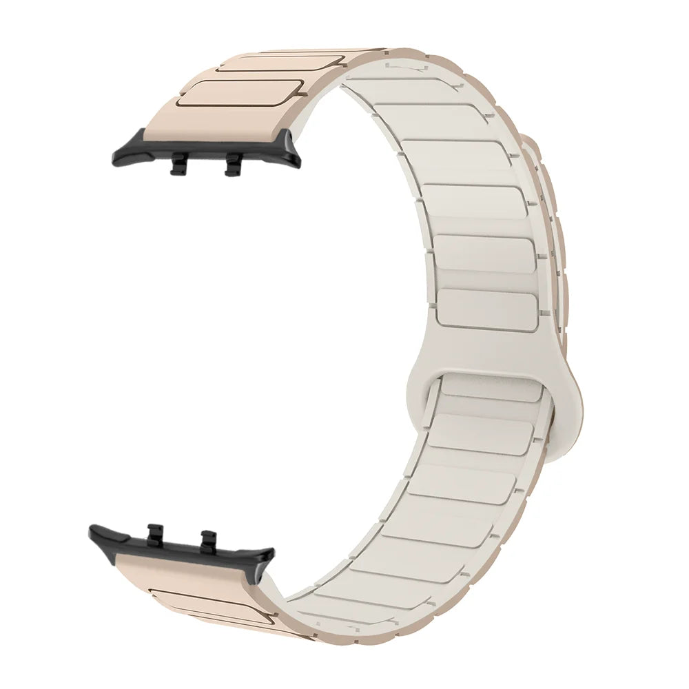 Armor Style Magnetic Wristband For Honor Watch 5 Quick Release Washable Breathable Silicone Sport Smart Watch Band Men Women