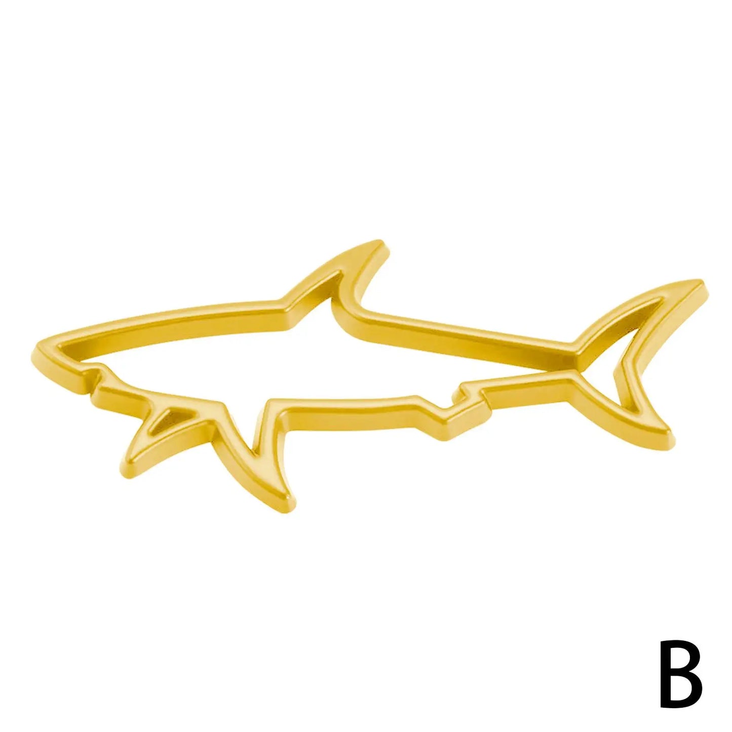 3D Metal Car Styling Sticker Hollow Shark Emblem Badge Decals Automobiles Motorcycle Car Label Scratch Sticker Universal