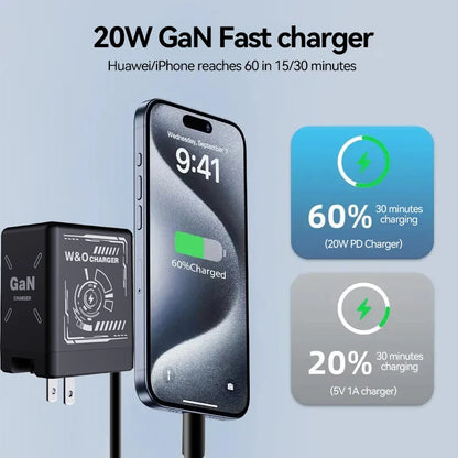 Xiaomi GaN120W Ultra Fast Charger With Retractable Type-C Lightning Cable Fast Charging Adapter For iPhone16 iPad Samsung Huawei