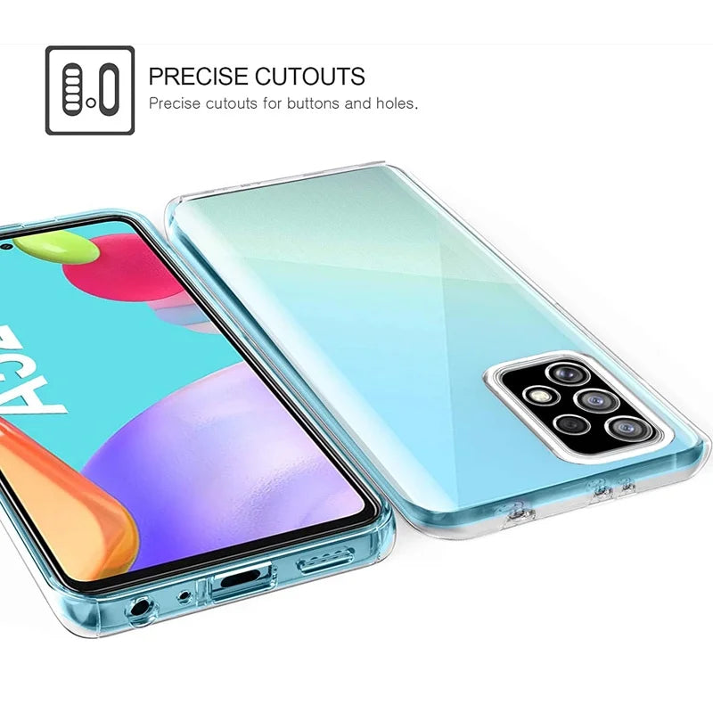 360 Full Body Silicone Phone Case For Samsung Galaxy A52 A53 A54 A55 5G A32 A33 A34 A35 A22 A23 A24 A25 A14 A15 A13 A05S Cover
