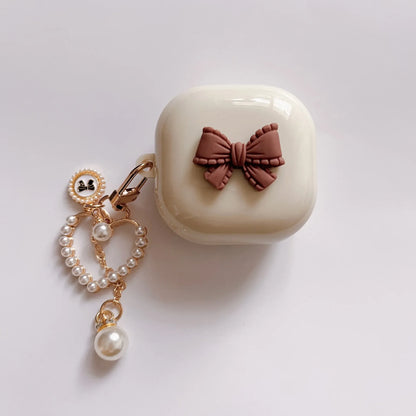 New DIY Fro Samsung Galaxy Buds FE 2 Pro Live Earphone Cover, Suitable for Samsung Galaxy Bugs 3 Pro Buds 3, with Keychain