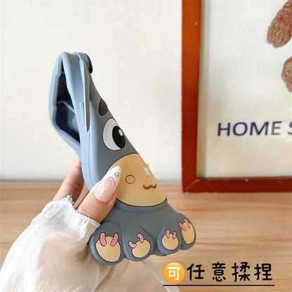3D Cartoon Donkey Stereoscopic Silicone Rubber Case For iPhone 16 15 14 13 Pro Max 11 12 13  Anti Fall Soft Silicone Case