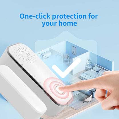 Tuya WiFi Door Window Sensor Smart Home Security Alarm System Open Close Detector Works with Alexa Google Home