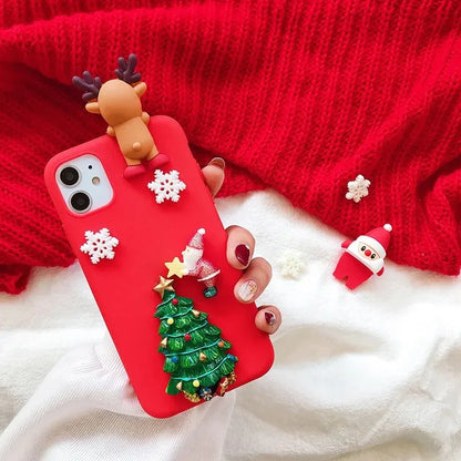 Christmas Santa Gift Gloves DIY Case For Xiaomi Mi 14T 12T 11T 13 12 11 Lite Redmi A3 Pro 10C 9A 9C 10 9 Redmi Note 8 Pro Cover