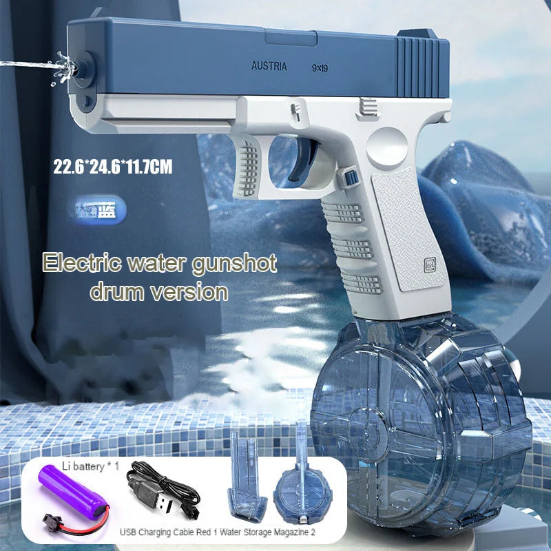 2024 Summer New Electric Water Gun for Adults & Kids Shark Automatic Squirt Guns Toys High Pressure Water Guns Outdoor Toys Gift