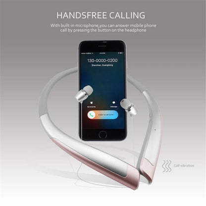 HBS-1100 Stereo Bluetooth Headphone Binaural Hand-free Neckband Earphones Fashion Mini Wireless Headset Binaural Universal