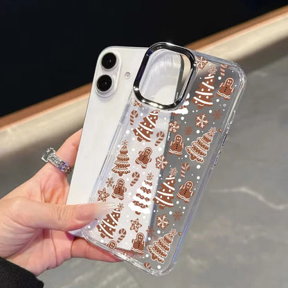 Cute Christmas Santa Claus Tree Elk Phone Case For IPhone 11 12 Pro Max X XS MAX XR 6 6S 7 8 Plus 17 Air 16 15 Casing Soft Cover