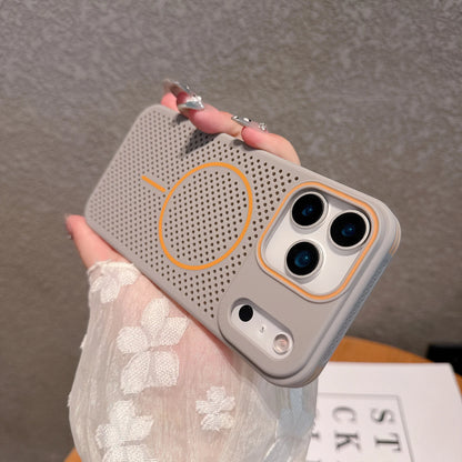Colorful Cooling Heat Dissipation Phone Case For iPhone 17 Pro 17 16 15 14 13 12 11 Pro Max Plus Breathable Magnetic Back Cover
