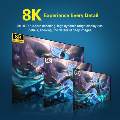 Factory directly Android 14 Allwinner H313 TV stick Mortal Q2S Dongle  Support Youtube google Wifi6 BT5.0 8K Voice Remote TV BOX