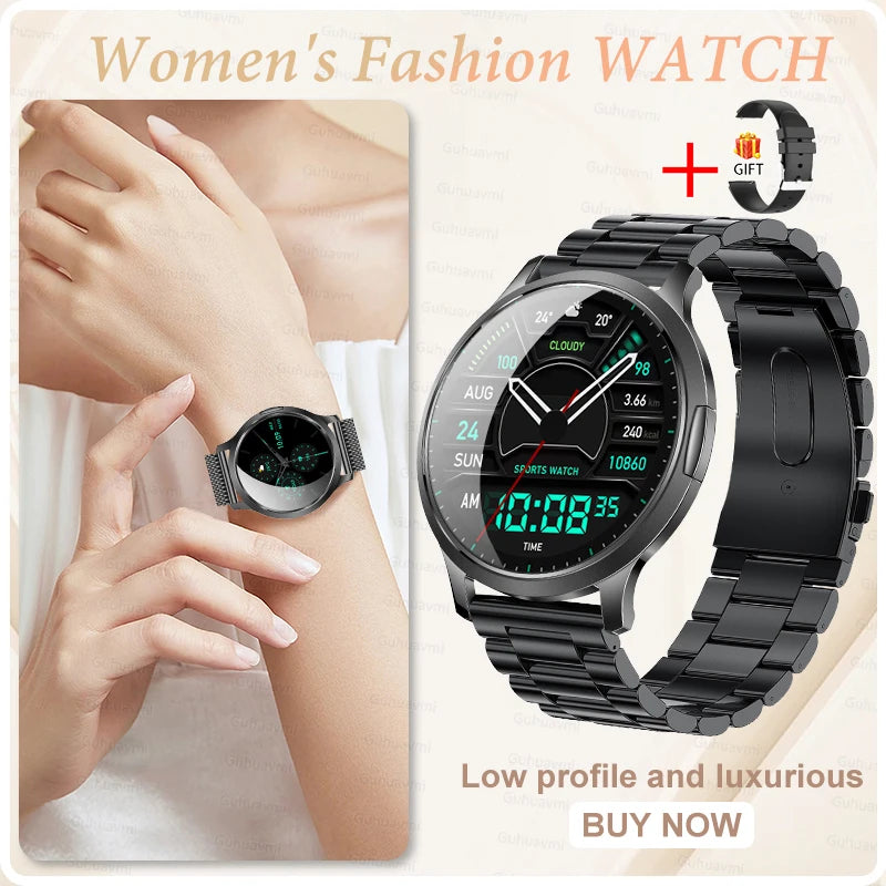 2025 New Smart Watch For Women Gift 1.32 Inch Full Touch Screen Sports Fitness Watches Bluetooth Calls Digital Smartwatch Ladies