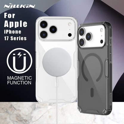Nillkin For iPhone 17 Pro Max / 17 Air Magnetic Case Nature TPU Pro Soft  Adapt Magsafe Back Cover For iPhone 17 Phone Case