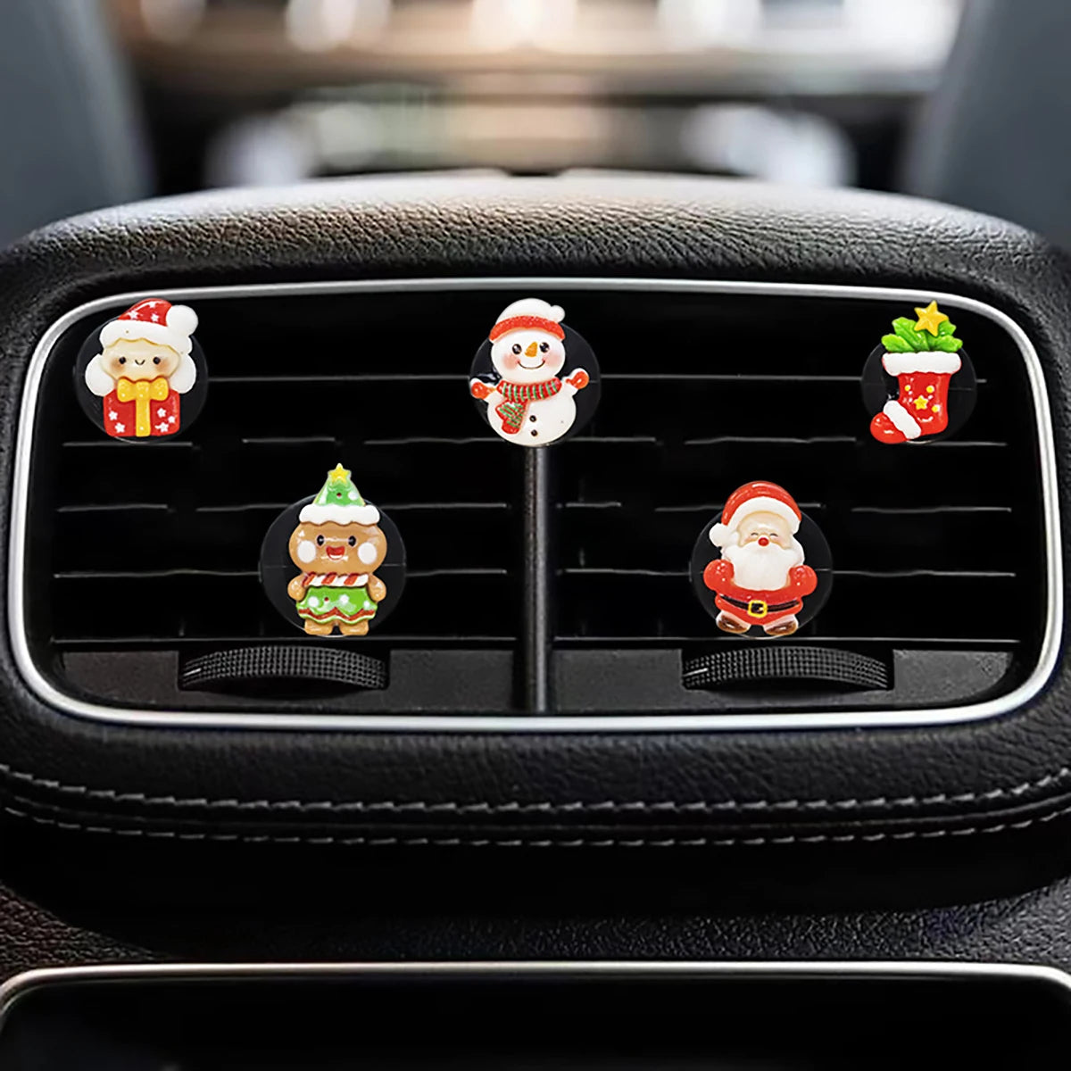 6-piece new Christmas car perfume clip car fragrance clip Christmas car fragrance decoration holiday gift