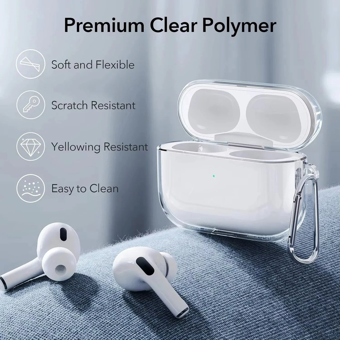 Transparent Earphone Case For Airpods 4 3 Pro 2nd USB-C Cases Soft TPU Clear Headphone Cover For Airpods Pro 2 1 3 Protective ca