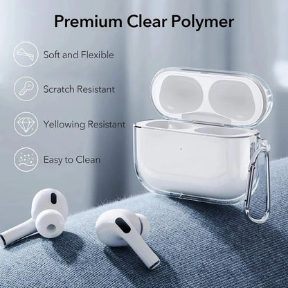 Transparent Earphone Case For Airpods 4 3 Pro 2nd USB-C Cases Soft TPU Clear Headphone Cover For Airpods Pro 2 1 3 Protective ca