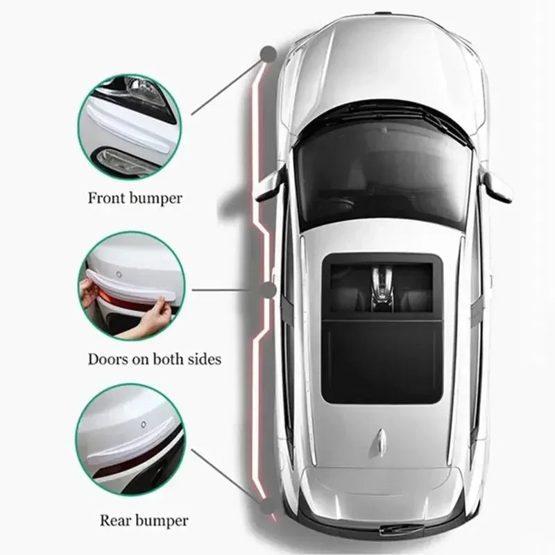 New 4-6 PCS Car Anti-collision Protection Decoration Strip Universal Front Rear Bumper Corner Protector Guard Car Accessories
