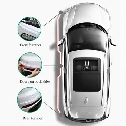 New 4-6 PCS Car Anti-collision Protection Decoration Strip Universal Front Rear Bumper Corner Protector Guard Car Accessories