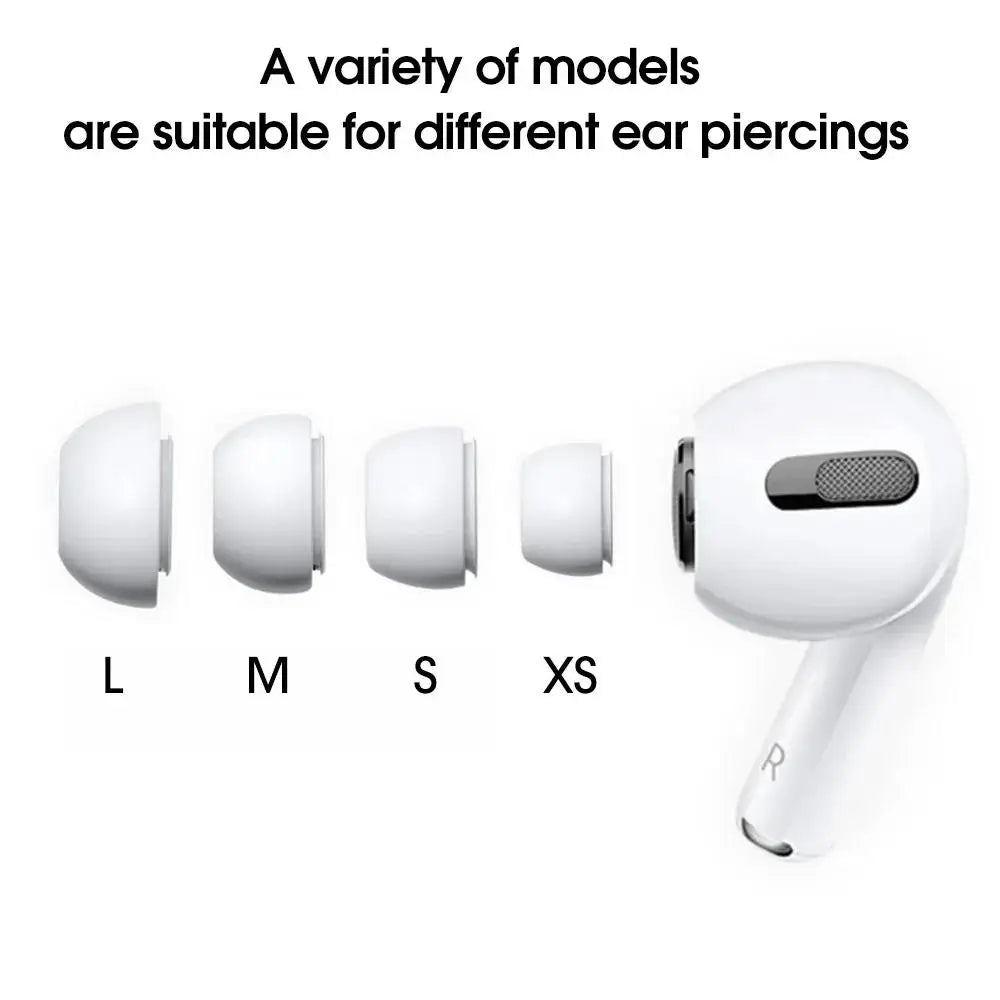 4-1 Pairs Replacement Eartips For AirPods Pro 1st 2nd Ear Tips Buds Silicone Rubber Eartips Earbuds Cap Gel Accessories XS/S/M/L - covers4phones