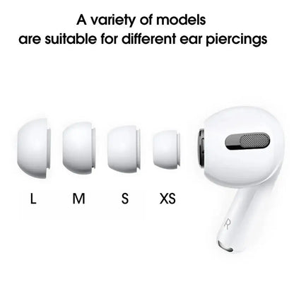 4-1 Pairs Replacement Eartips For AirPods Pro 1st 2nd Ear Tips Buds Silicone Rubber Eartips Earbuds Cap Gel Accessories XS/S/M/L - covers4phones