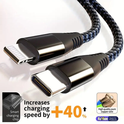 LAIHONEN MFI certified for iPhone 14 13 12 11 Type c To Lightning Fast charging cable for iPad Charging data transmission cable