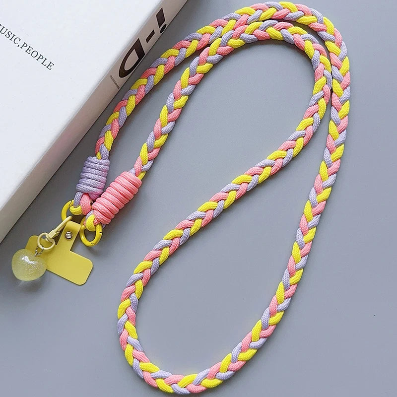 Creative Cartoon Mobile Phone Universal Lanyard Crossbody Long Rope Lanyard Rope Cartoon Decorative Pendant Accessories