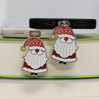 Gingerbread Man Christmas Dust Plug Type C Phone Charge Port Plug For iPhone Dust Protection Stopper Pendant Lady Friend Gift