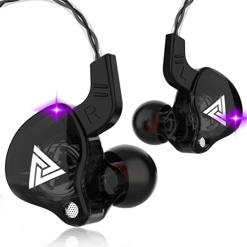 VIKEFON QKZ AK6 In Ear Earphone 6 Dynamic Driver Unit Headphone With Mic Stereo Sports HIFI Subwoofer Headset Monitor Earbuds
