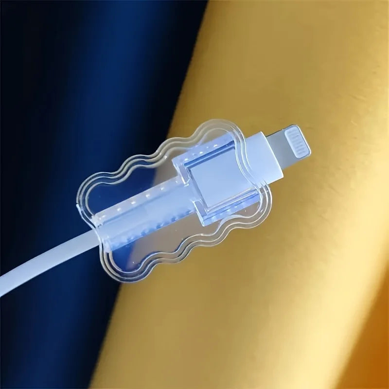10pcs,Data Cable Protector Sleeves,Anti-Breakage Cord Saver,Mobile Phone Accessory,Flexible Cord Management for School and Home