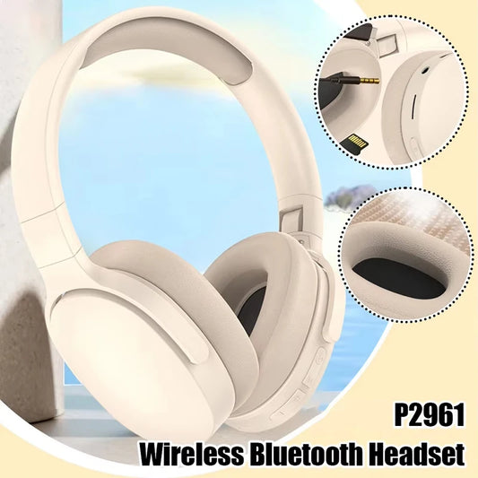 P2961 Wireless Bluetooth 5.3 Headphones Over TWS HIFI Stereo Headset Sports With Earphones Music Player With HD Mic High Quality