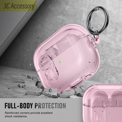 2025 Cover for Buds Pro 3 Funda Buzz3 Pro Galaxy Samsung 3D Transparent Shell Simple Secure Lock Case for Galaxy Buds 3 Pro Capa