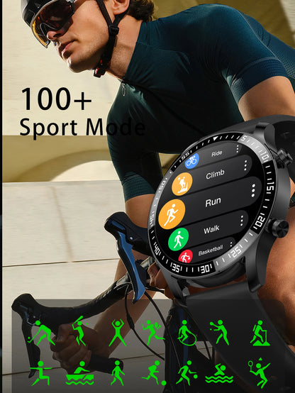 New Men Women Smart Watch HD Full Touch Screen Bluetooth Call Message Reminder Multi-Sport Christmas Surprise for ios Phone