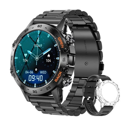 Abelanja Steel 1.39 Bluetooth Call Smart Watch Men Sports Fitness Tracker Watches IP67 Waterproof Smartwatch for Android IOS K52