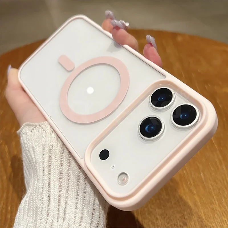 Luxury Magnetic Magsafe Case For iPhone 17 Air 17 Pro 17 Pro Max Candy Color Matte Clear Hard Cover Soft Shell Ultra Thin ﻿