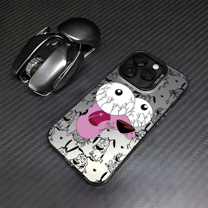 CARTOON COURAGEOUS c-cowardlys Dog Case for Samsung Galaxy S25 S24 S23 S22 S21 S20 Note20 Ultra Plus M31 4G 5G Matte Shockproof
