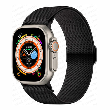 Scrunchie Strap for Apple watch band 45mm 44mm 40mm 41mm 42mm 46mm 49mm Elastic Nylon bracelet iWatch 11 10 9 8 7 6 se Ultra 3/2