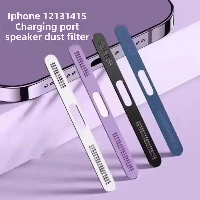 Metal Dust Net for IPhone 12 13 14 15 16 Pro Max Speaker Anti-dust Mesh Charging Port Anti-scratch Protect Sticker Accessories - covers4phones