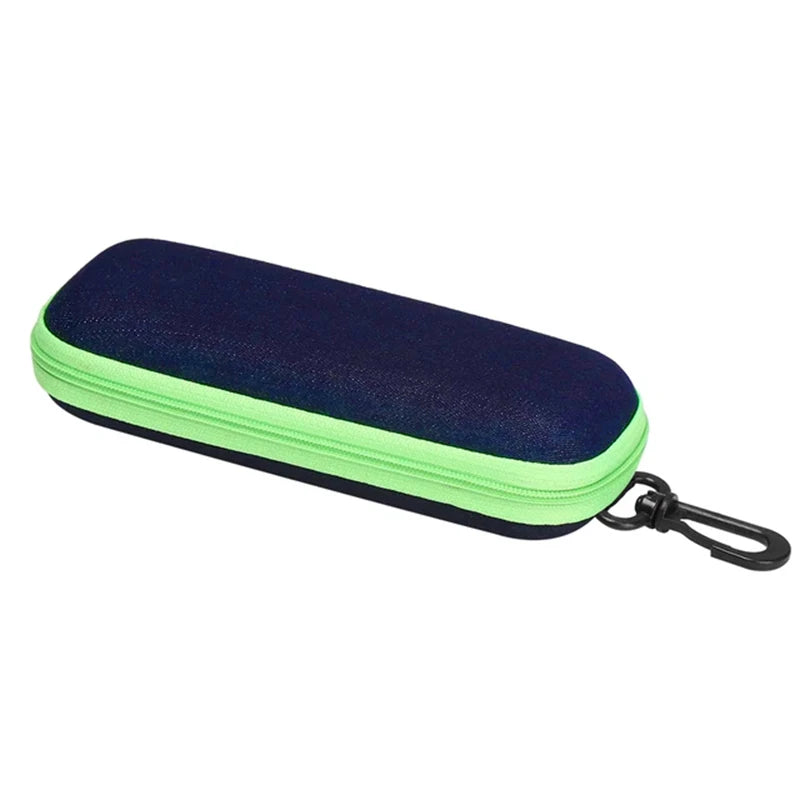 Denim Fabric Glasses Cases Zipper Sunglasses Protection Container Eyeglasses Pencil Case Reading Glasses Box Organizer Carry Bag
