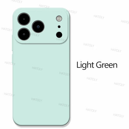 For iPhone 17 Pro Case Apple iPhone 17 Air 17 Pro Max Cover Funda Shockproof Luxury TPU Liquid Silicone Protective Cover Cases